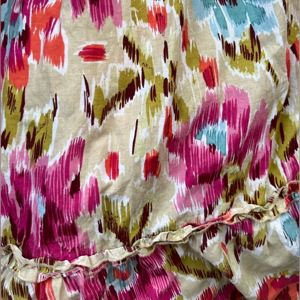 House of Harlow 1960 ZOEY Floral Flutter Sleeve Smocked Top Tiered Midi Dress, M - Picture 10 of 10